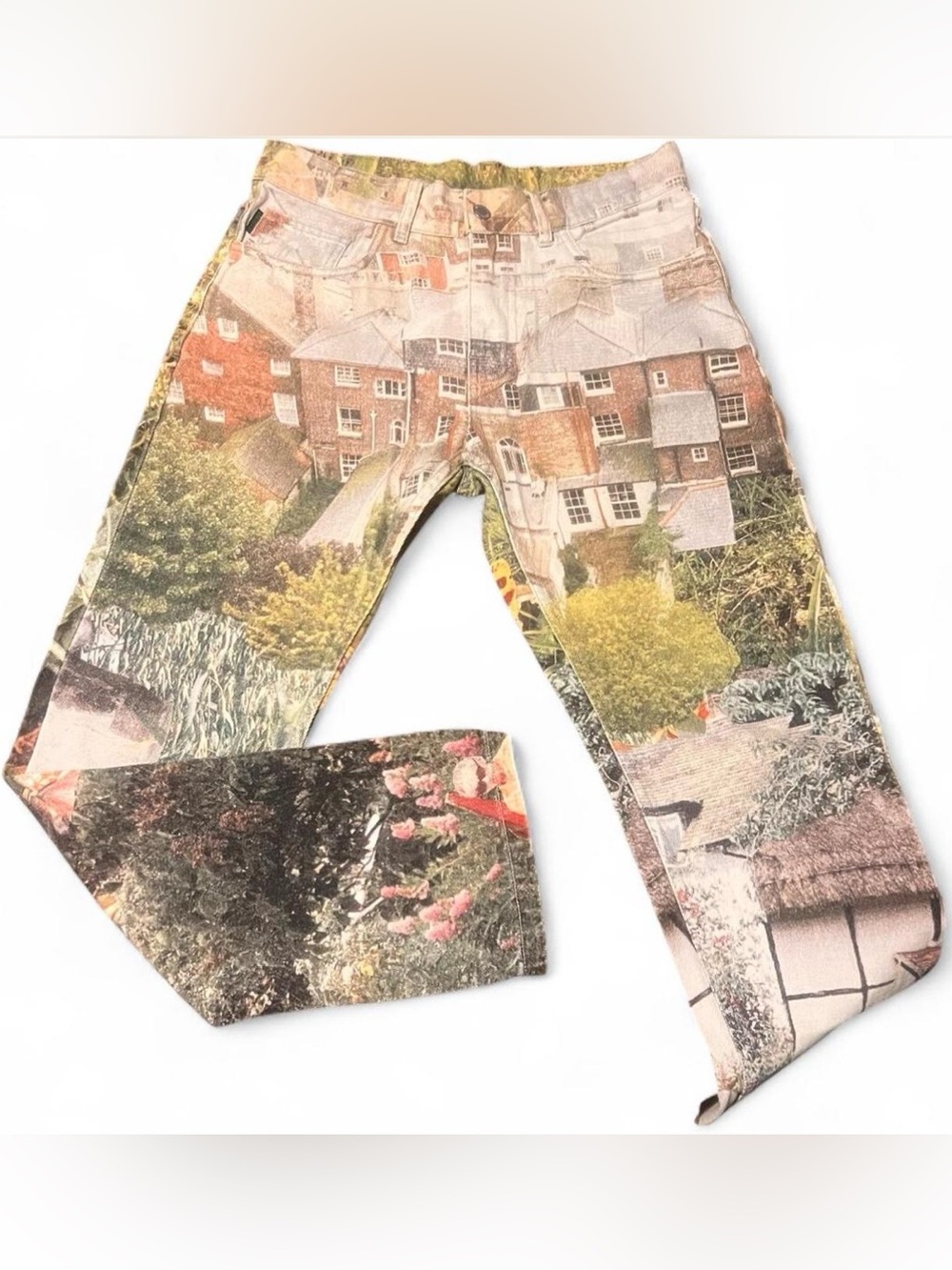 Psychic Tv x Pleasures Garden 5 pocket multicolor denim 30”